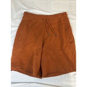 NWT Unbranded Unisex Organic Cotton Sweatshorts Orange